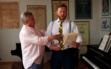 Ragnar Kjartansson and Davíd ﬁór Jónsson · Artist Class: On Music and Forgiveness / followed by book signing